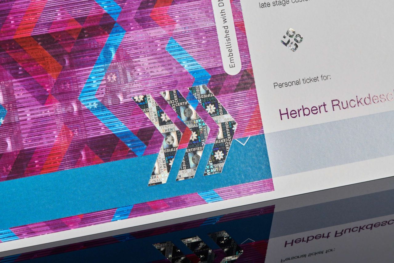 Detalle estructural de un holograma moderno Detalle estructural de un holograma moderno